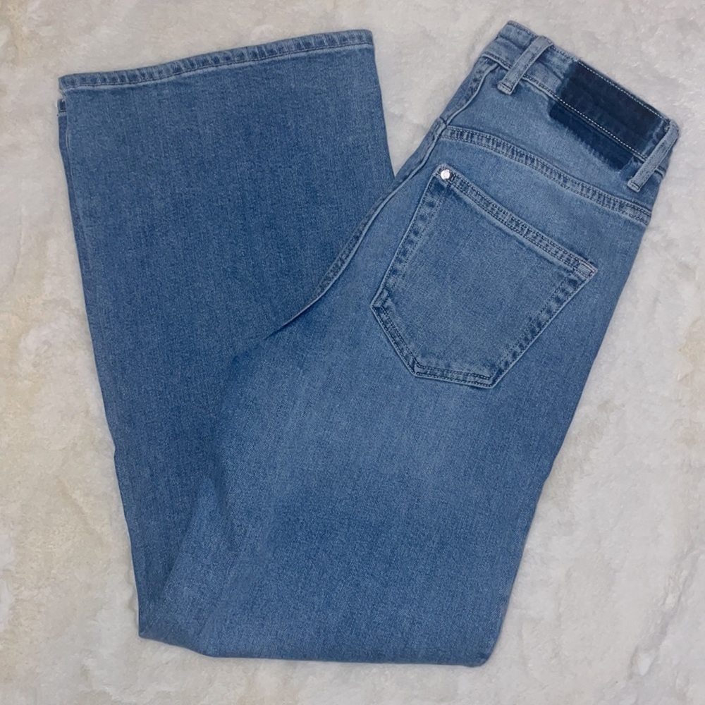 h&m wide leg high waisted jeans